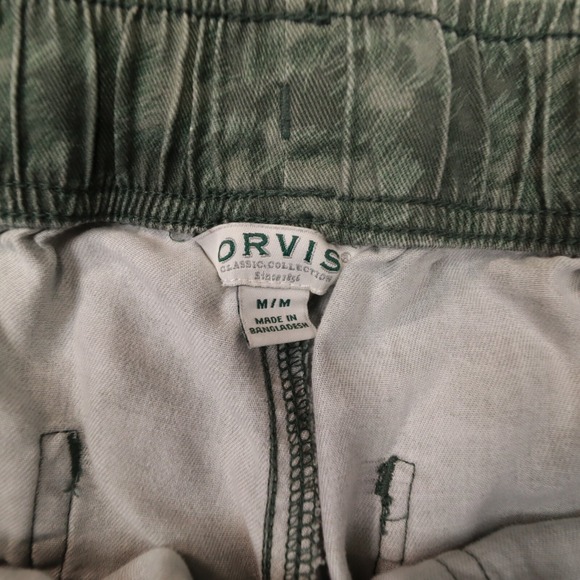 Orvis Women's Green Camo Tencel Paperbag Drawstring Jogger Pants Size‎ M - Picture 6 of 10